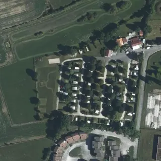 Vue aérienne de Camping Montmorency