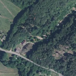 Luftbild von La Crèche