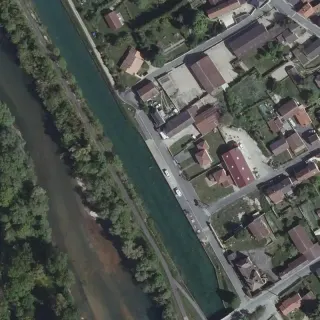 Luftbild von Halte Nautique - Pogny