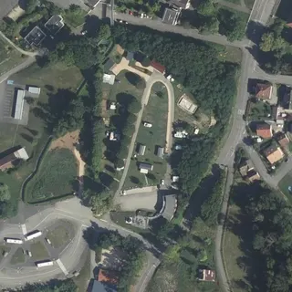 Vue aérienne de Camping les Acacias