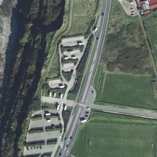 Luftbild von Ver-/Entsorgung
