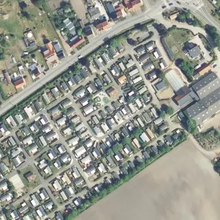 Aerial view of Camping des Pins