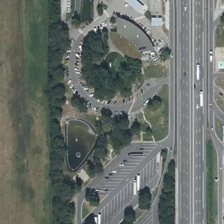 Flyfoto av Parkeringsplass