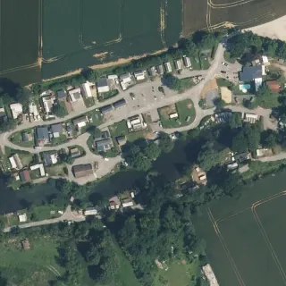 Aerial view of Le Colvert