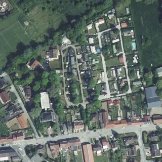 Vue aérienne de Camping Les Ramiers