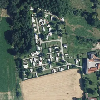 Aerial view of Camping Les Hirondelles