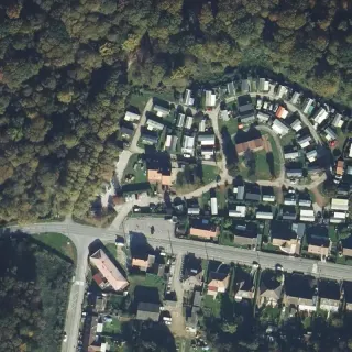 Vue aérienne de Camping de l'Hermitage