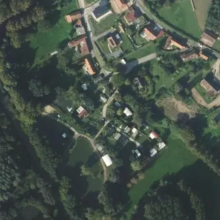 Aerial view of Camping de la Scierie