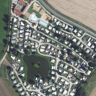 Aerial view of Camping du Val d'Authie