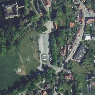 Aerial view of Car park