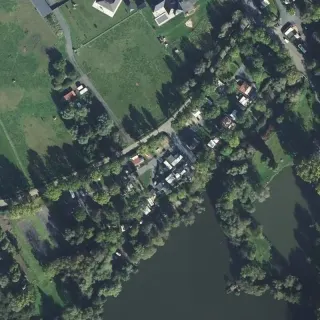 Aerial view of Camping Municipal de Plouvain