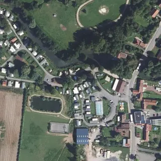 Aerial view of Camping Au vert de l'Authie