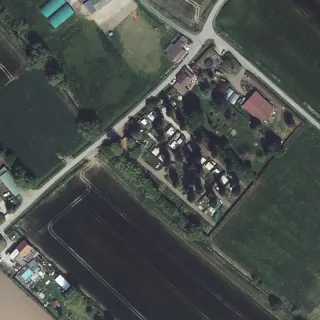 Aerial view of Camping du Pont Charlet