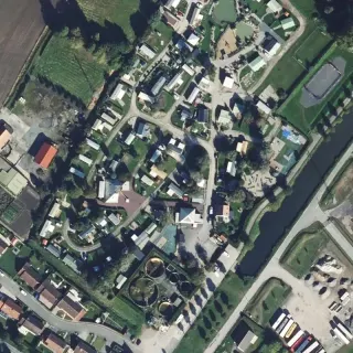 Vue aérienne de Camping des Pyramides