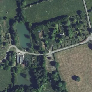 Luftbild von La Fontaine de l'Ermitage