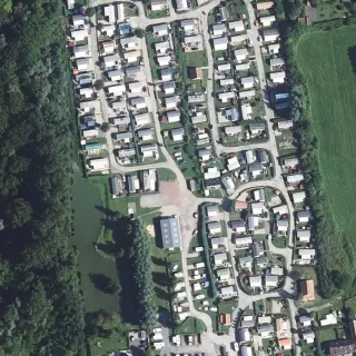 Aerial view of Camping du Bec du Perroquet
