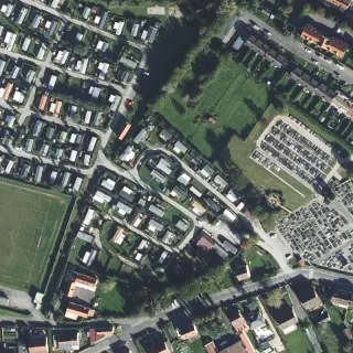 Luftbild von Camping du stade