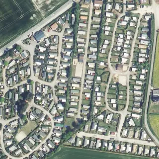 Vue aérienne de Camping de la forge