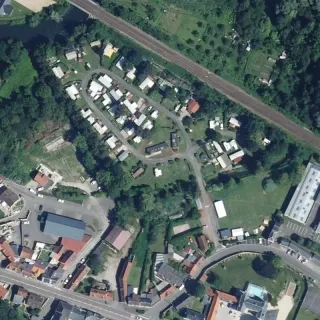 Aerial view of Camping de l'Abîme