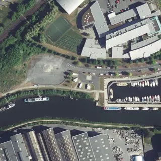 Vue aérienne de Aire d'Hautmont