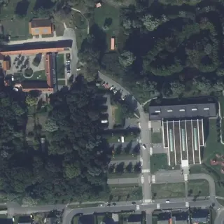 Aerial view of Aire de Camping-car de Marck