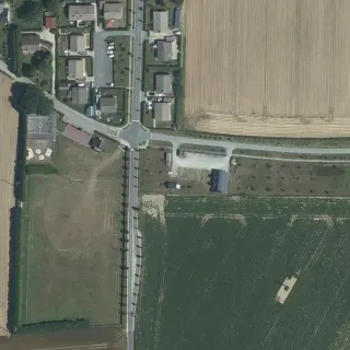 Luftbild von Ver-/Entsorgung