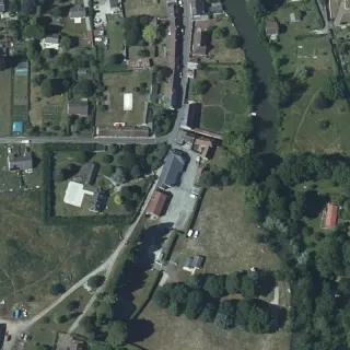 Aerial view of Camping Municipal de la Risle