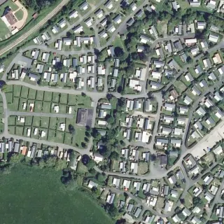 Vue aérienne de La Vallée de Deauville
