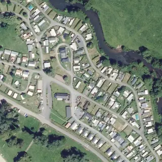 Luftbild von Camping du Lac Terre d'Auge