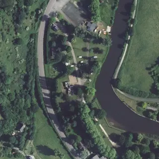 Vue aérienne de Camping municipal de Pont-Farcy