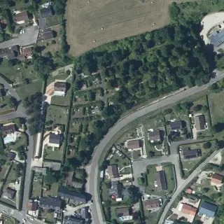 Luftbild von Les terrasses