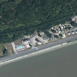 Aerial view of Camping Barre y va