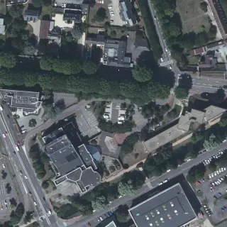 Vista aerea di Aire camping-car Park d'Evreux