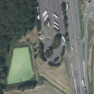 Flyfoto av Parkeringsplass