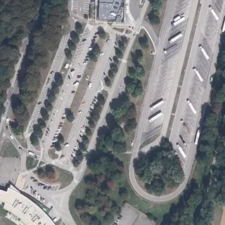 Flygbild över Parkering
