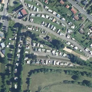 Vue aérienne de Camping Les Goélands