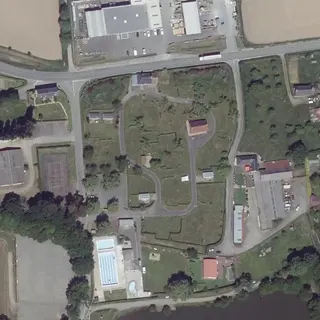 Flyfoto av Campingplass