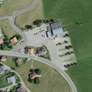 Luftbild von Charmey, Val-de-Charmey