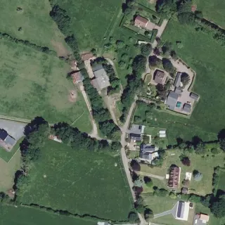 Luftbild von Les Pestils