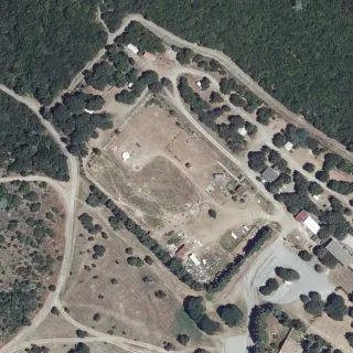 Aerial view of Camping le Belvédère
