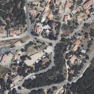 Flygbild över Ville de Duilhac-sous-Peyrepertuse