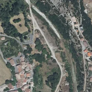 Aerial view of Aire de camping-car Vissec