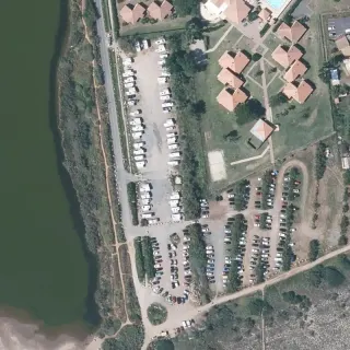 Aerial view of Service station