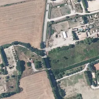 Aerial view of PitStop moto camp