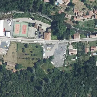 Vista aerea di Camper service