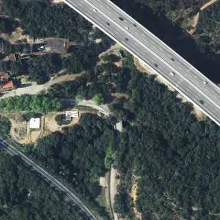 Vue aérienne de La Clusa
