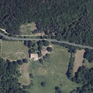 Aerial view of Camping Lafargue