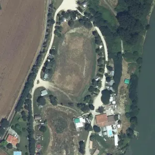Vue aérienne de Camping des Lacs