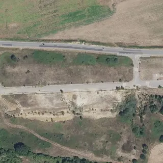 Flygbild över Tömningsstation