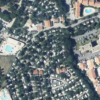 Aerial view of Les Pins